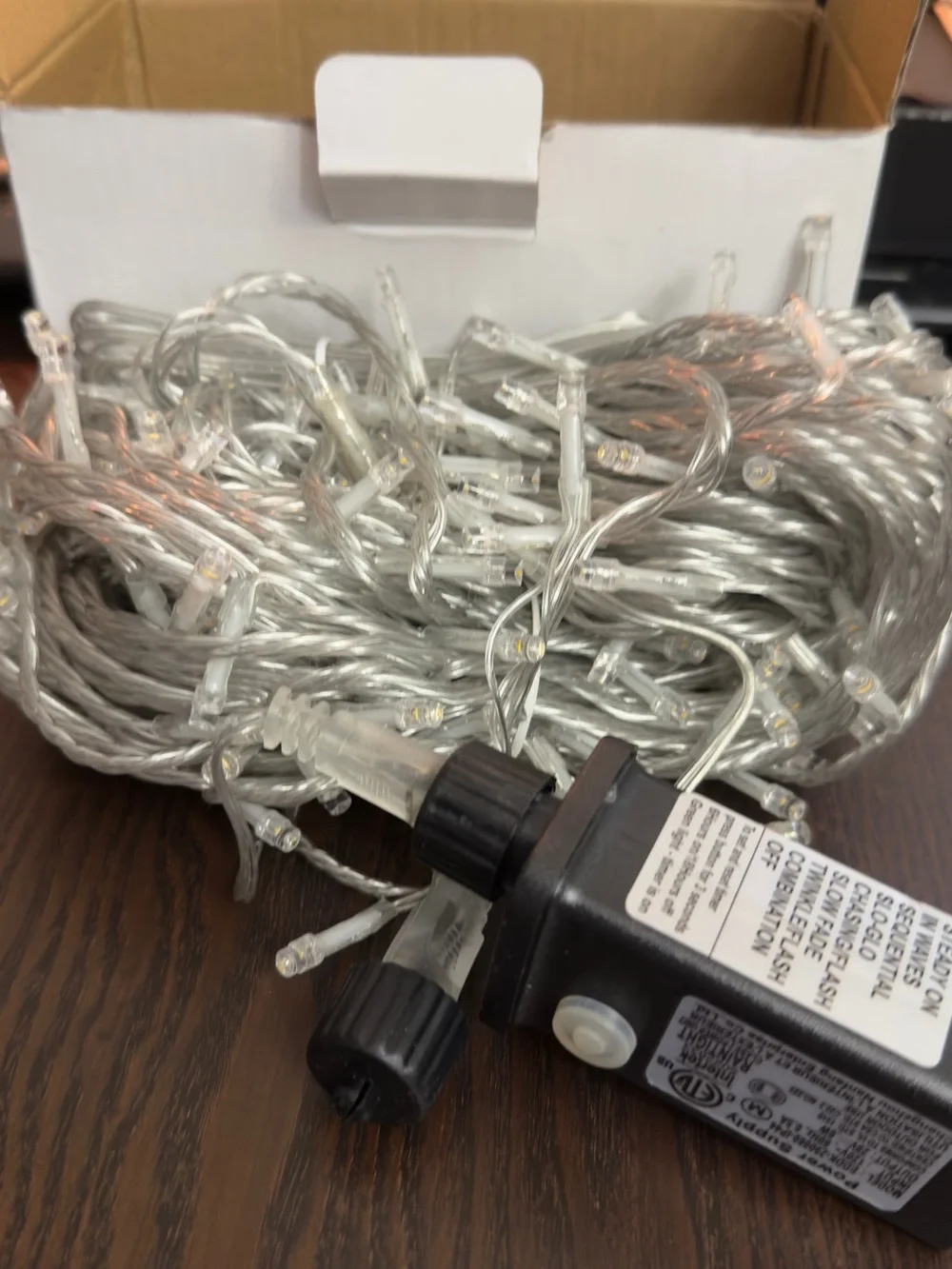 Flexible LED String Lights for Christmas Tree or Decoration. 50 ft